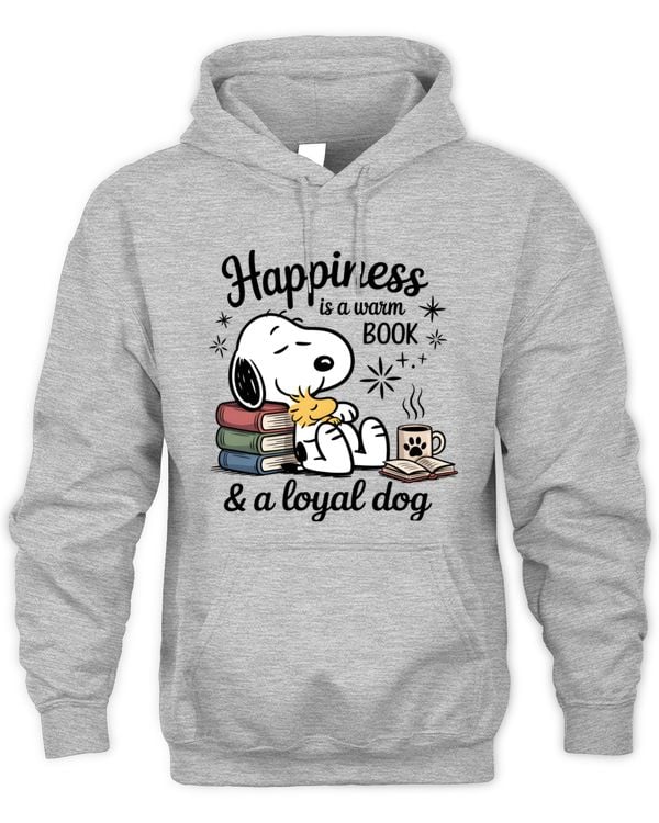 Happiness Is A Warm Book & A Loyal Dog