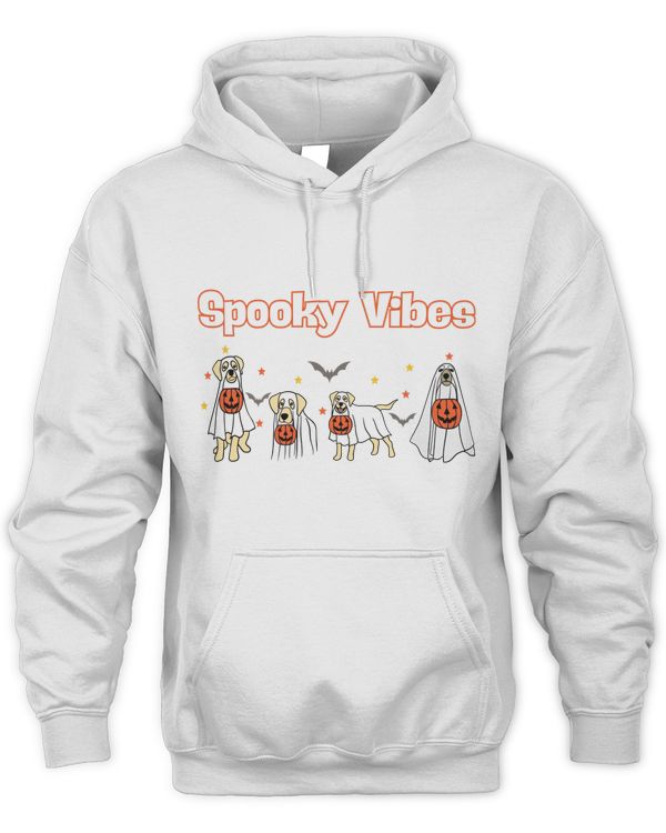 Halloween Hoodie,Halloween Sweater,Halloween Dog Sweatshirt,Halloween Dog Hoodie,Ghost Dog Shirt,2023 Happy Halloween,Retro Spooky Season