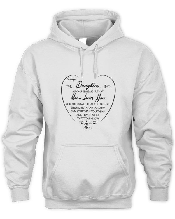 To My Daughter - Mom Loves You Classic Hoodie