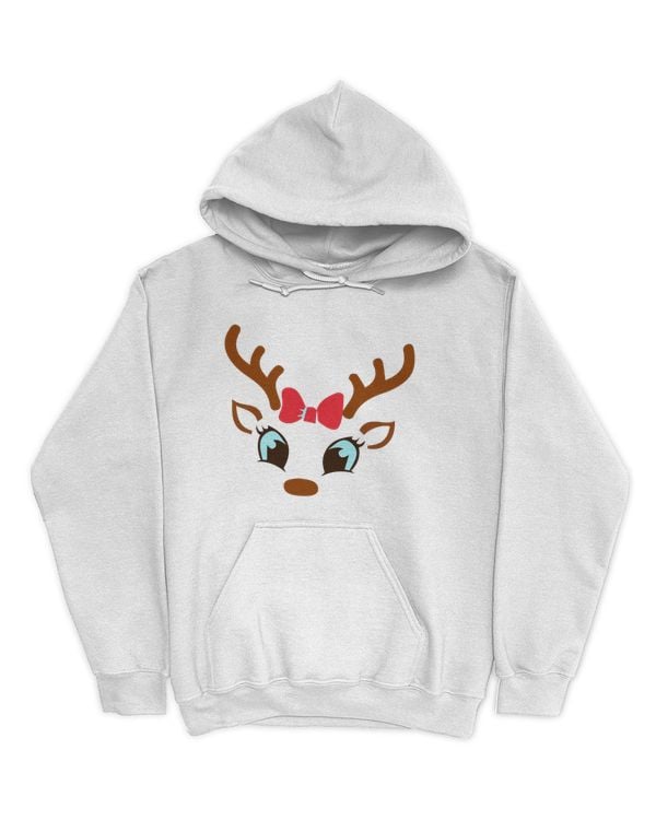 Christmas Shirt with Cute Reindeer Face (2)