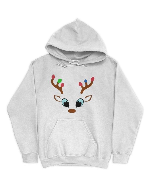 Christmas Shirt with Cute Reindeer Face (7)
