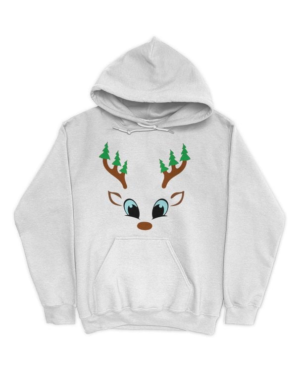 Christmas Shirt - Cute Reindeer Face, Great shirt for Christmas (5)
