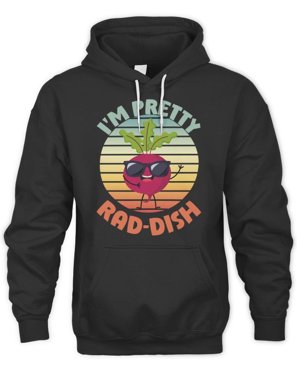 I'm pretty Rad-dish Funny Vegan Pun Raddish Lover T-Shirt