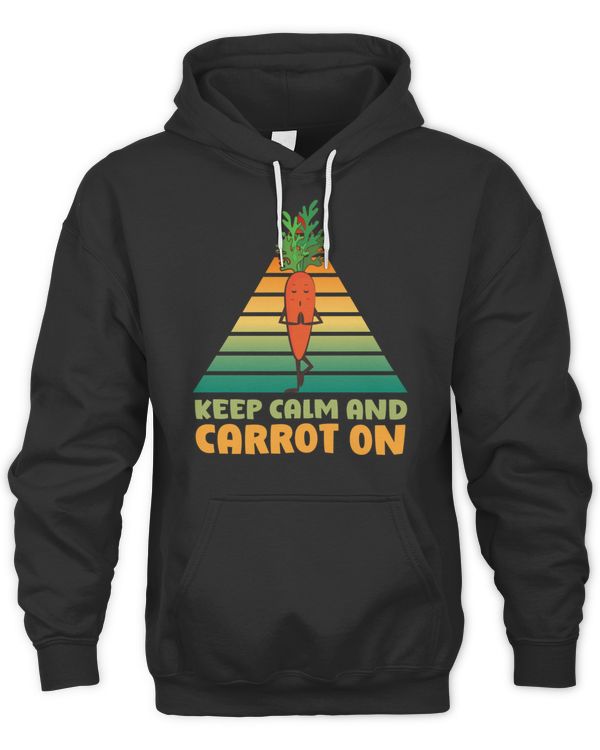 Keep Calm And Carrot On Carrot Meditation  Yoga For Yoga Lover T-Shirt