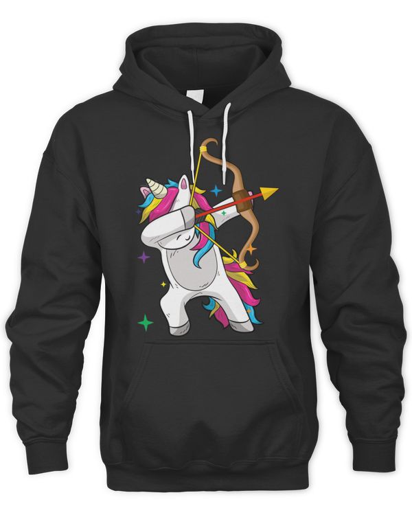 Dabbing Unicorn Archer Archery Bow Arrow Gift T-Shirt