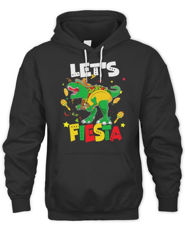 Cinco De Mayo Party Lets Fiesta Maracas Tacosaurus Dinosaur T-Shirt