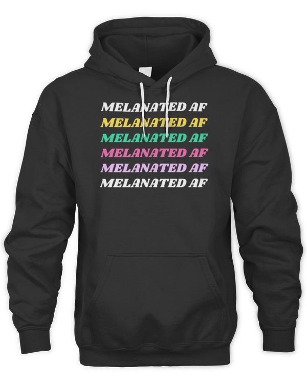 Melanated Af Spiritual Yoga Black T-Shirt