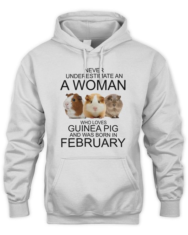 Never underestimate an a woman who loves guinea pig an was born in February