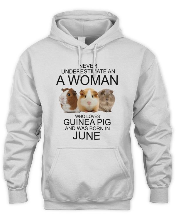 Never underestimate an a woman who loves guinea pig an was born in June