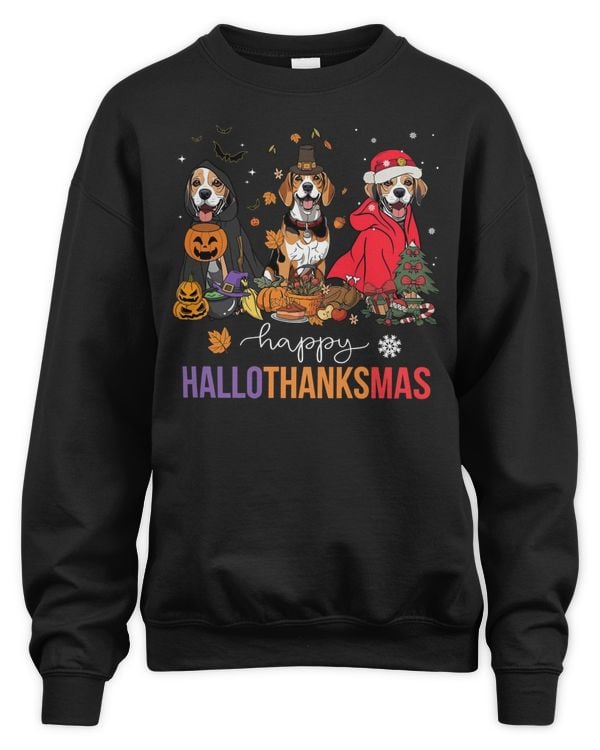 Happy HalloThanksMas Beagle