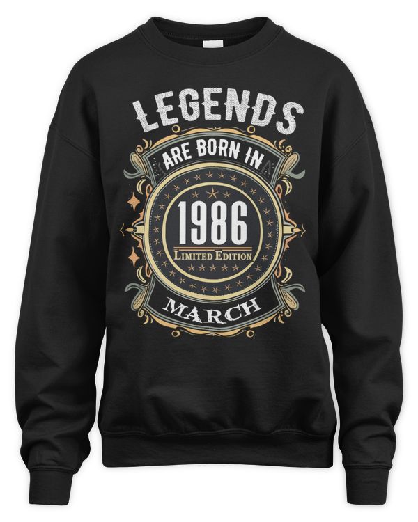 Legends Are Born In 1986 Limited Edition USA38 Mar