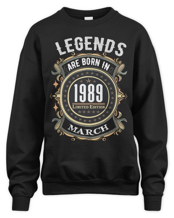 Legends Are Born In 1989 Limited Edition USA38 Mar