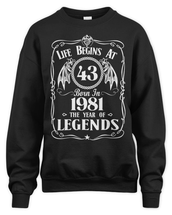 Life Begins At Born In 1981 The Year Of Legends USA34