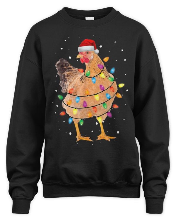 Chicken Lover christmas chicken 2hen tree lights xmas 2chicken