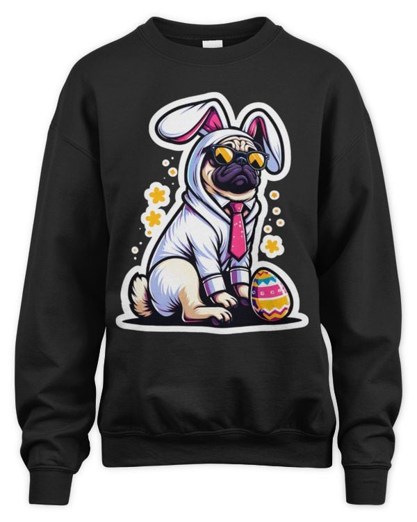 Pugs Bunny Happy Easter Puggy Pug Lover Easter Bunny Dog 4
