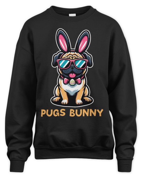 Pugs Bunny Happy Easter Puggy Pug Lover Easter Bunny Dog 5