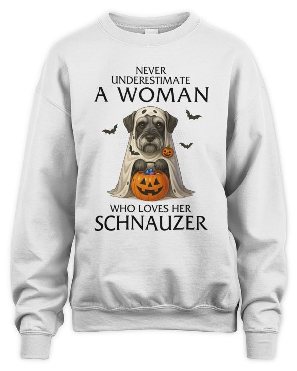 Never Underestimate A Woman Who Loves Her Schnauzer