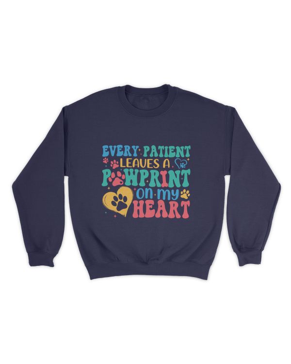 Every patient leaves a pawprint on my heart shirt