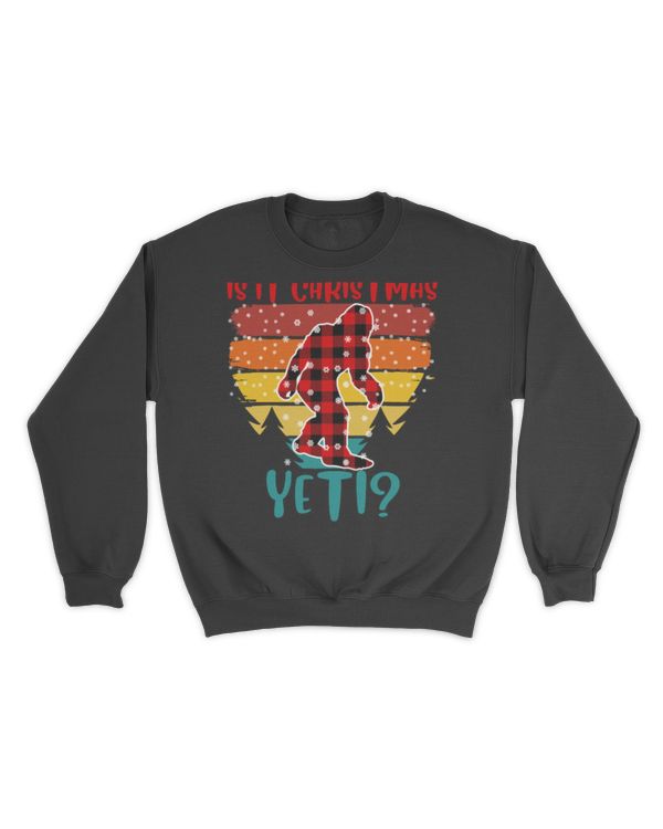 is it christmas yeti Buffalo plaid christmas bigfoot christmas yeti Essential T-Shirt