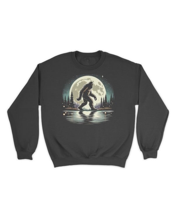 Moon Bigfoot Sasquatch Cool Bigfoot Classic LD T-Shirt