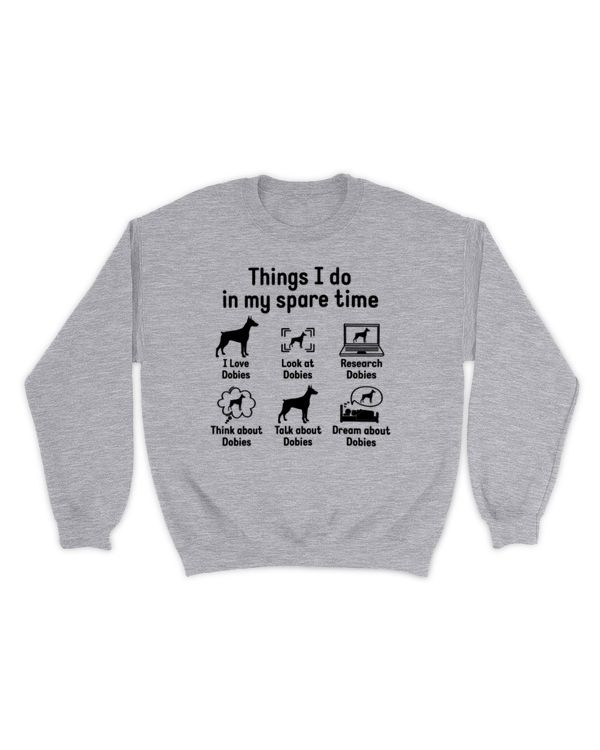 Things I Do In My Spare Time Doberman T-Shirt