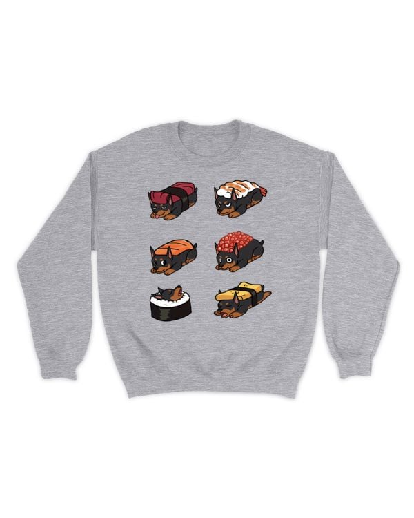 Sushi Doberman T-Shirt Funny Dog Gift Shirt T-Shirt
