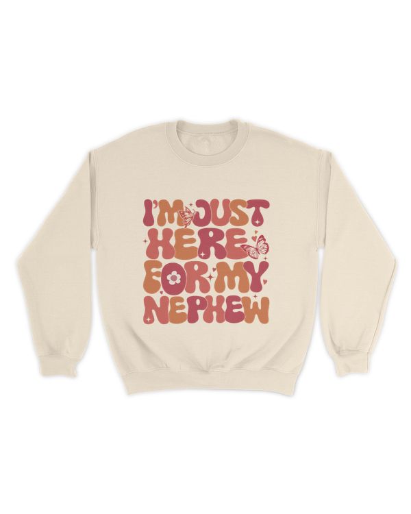 I'm Just Here For My Nephew Shirt, Football Shirt, Coolest Aunt Gift, Nephew Gift, Funny Aunt And Nephew Shirt, Cool Aunt Club Shirt