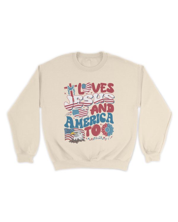 I loves jesus and america too shirt