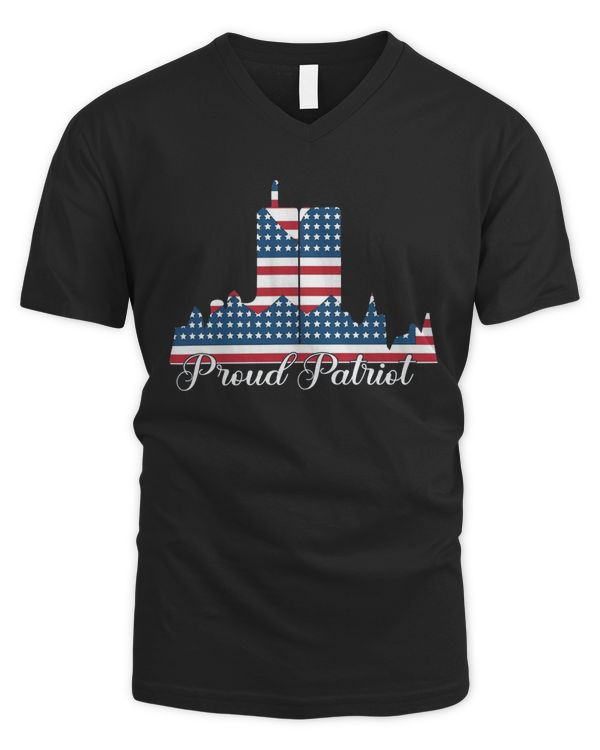 9.11 Patriot Day Never Forget American Flag T-Shirt