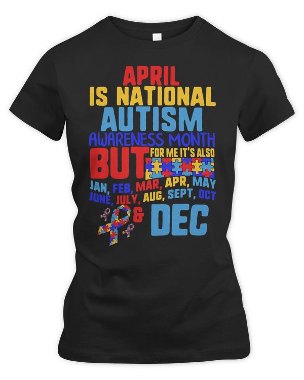 Autism Autistic April is National Awareness Month Ribbon Autistic Puzzle Aspergers Autism Awareness