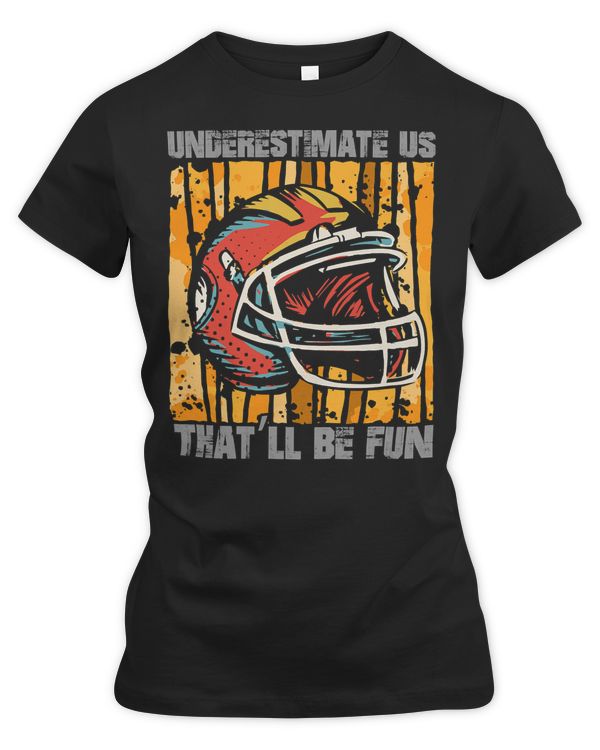 Football American College Teams Vintage Lineman 1