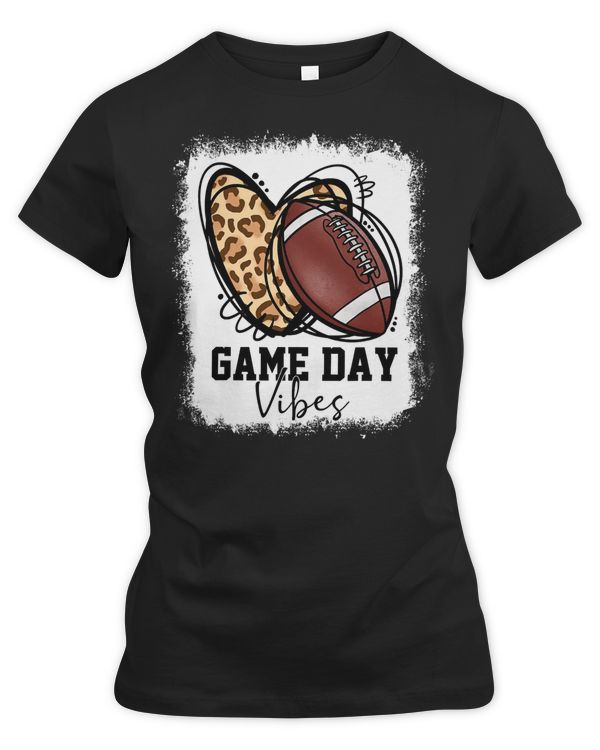Football Bleached Football Game Day Vibes Football Mom Game Day 81