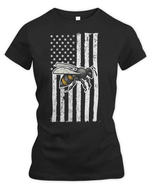 Bee Beekeeper American Flag Bee Beekeeper Pollinator Insects Wasp Bee 330 Hive Beekeeping