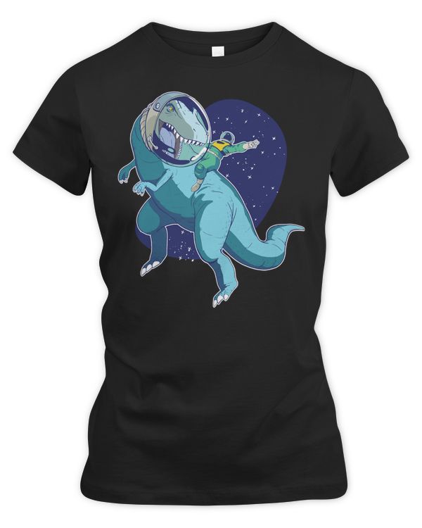 Dinosaur Dino Astronaut rides Tyrannosaurus Rex T Rex Saurus