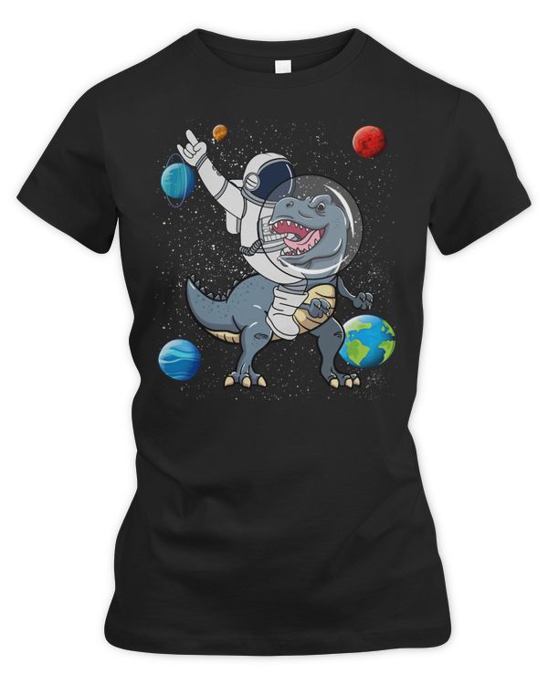 Dinosaur Dino Astronaut Riding A T Rex Saurus