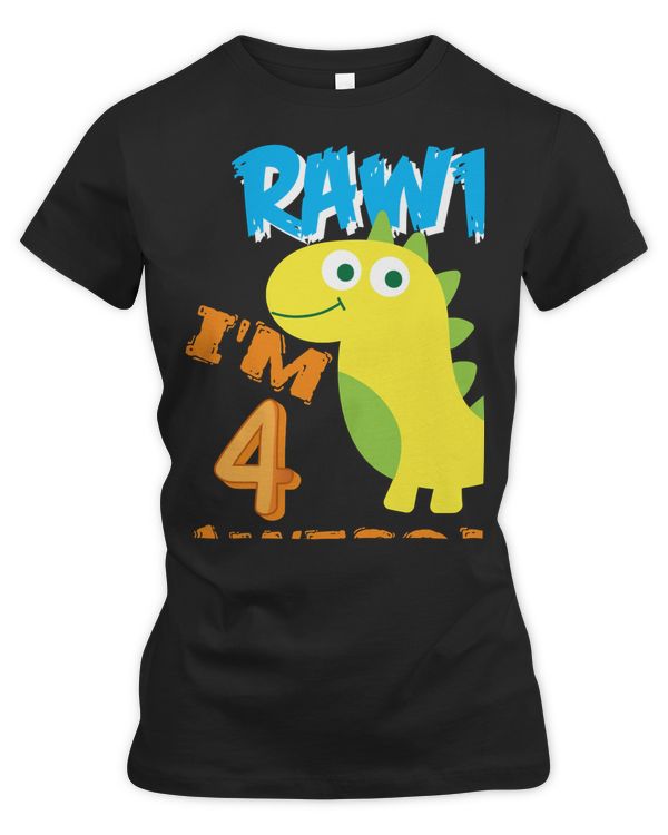 Dinosaur Dino Cute 4 Year Old Dinosaur Loving T T Rex Saur