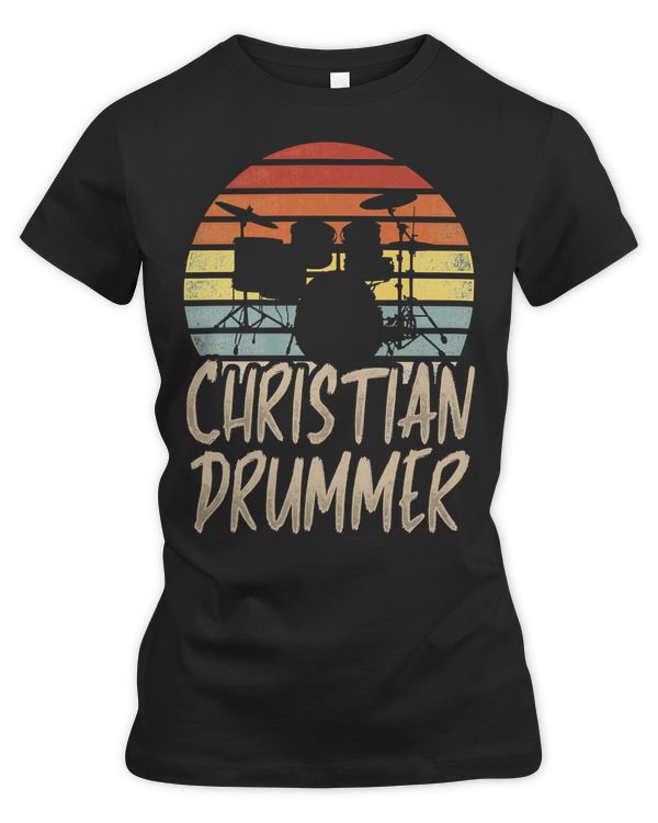Drum Lover Christian Drummer Flag US Church Worship Drum Player design 203 Drummer Drumming