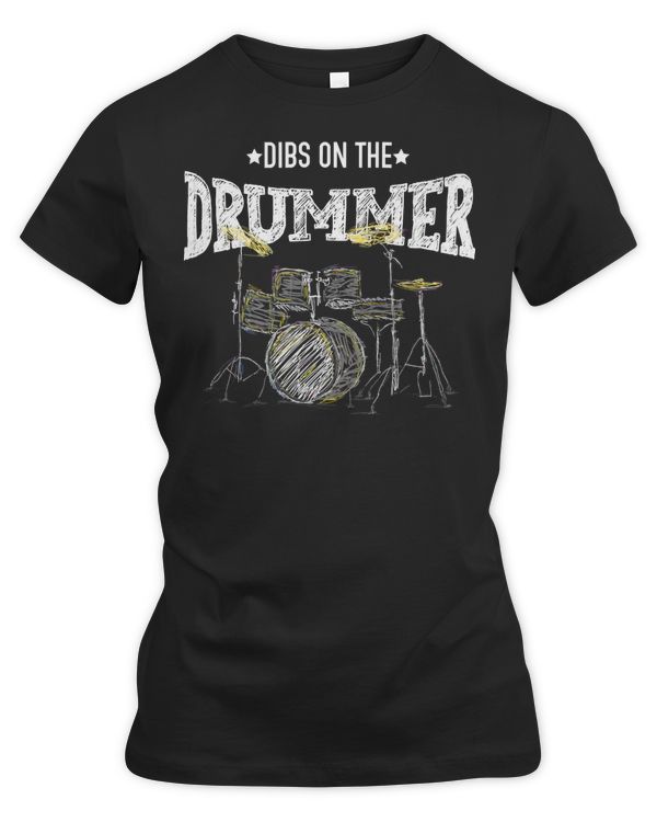 Drum Lover Dibs On The Fathers Day Funny for Lovers Music Drum Lover Drummer Drumming
