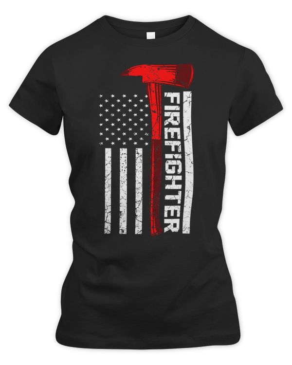 Firefighter Firefighting American America USA Flag 40 Firefighting