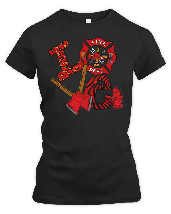 Firefighter Firefighting Love leopard skin 133 Firefighting