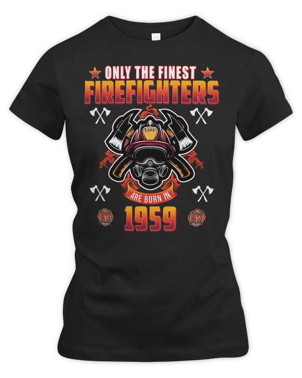 Firefighter Fireman 62 Year Old Firefighter Born in 1959 Vintage 62 Birthday 198 Firefighting