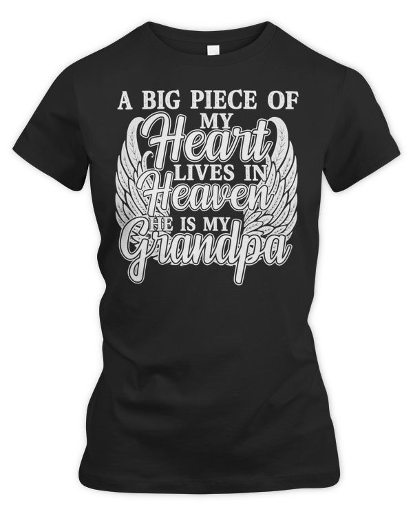 Father Grandpa A Piece Of My Heart Is In Heaven In Memory Of My Grandpa 195 Family Dad