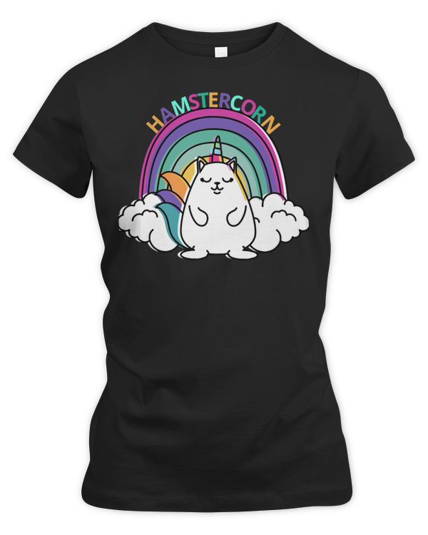 Hamster Guinea Pig Cute fantasy magical hamster unicorn with rainbow Hamsters