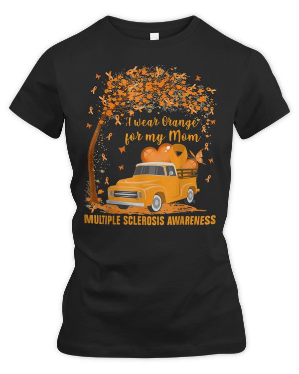 Multiple Sclerosis Awareness I Wear Orange For My Mom MS 87 Orange Ribbon