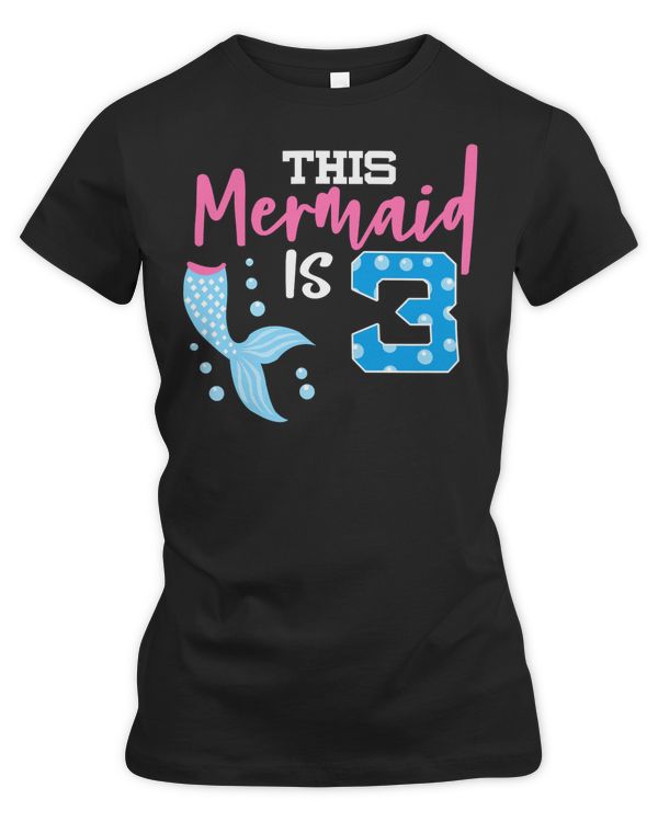 Mermaid Sea Life 3rd Birthday GiftThisIs 3 261 Ocean Lover