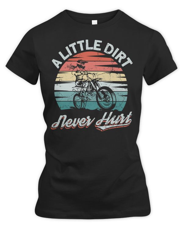Racing Racer A little dirt never hurt women retro vintage dirt bike 38 Race Speed