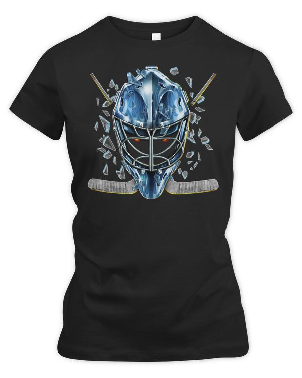 Hockey Airbrushed Hockey Mask With Exploding Ice 130 player