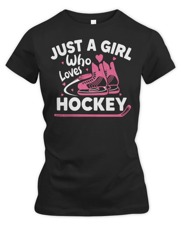 Hockey Cute Ice Hockey s girls Just A Girl Who Loves Ice Hockey 613 player