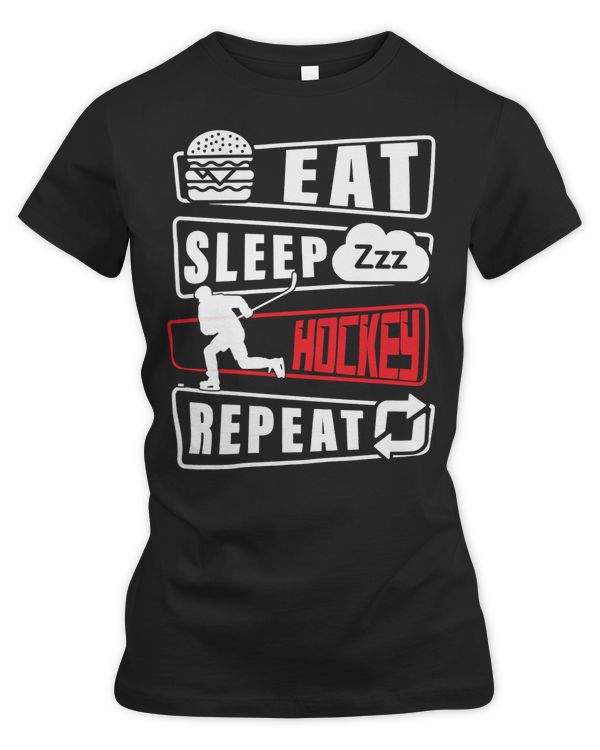 Hockey Eat Sleep Hockey Repeat Funny Ice Hockey Player s Essential 312 player