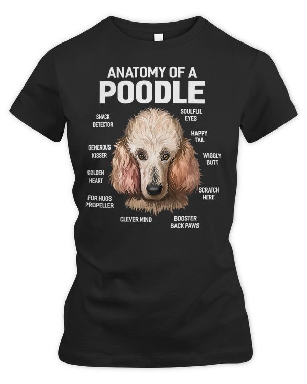 Poodle Lover Dog 365 Anatomy of a Poodle Dog Funny 277 Poodles